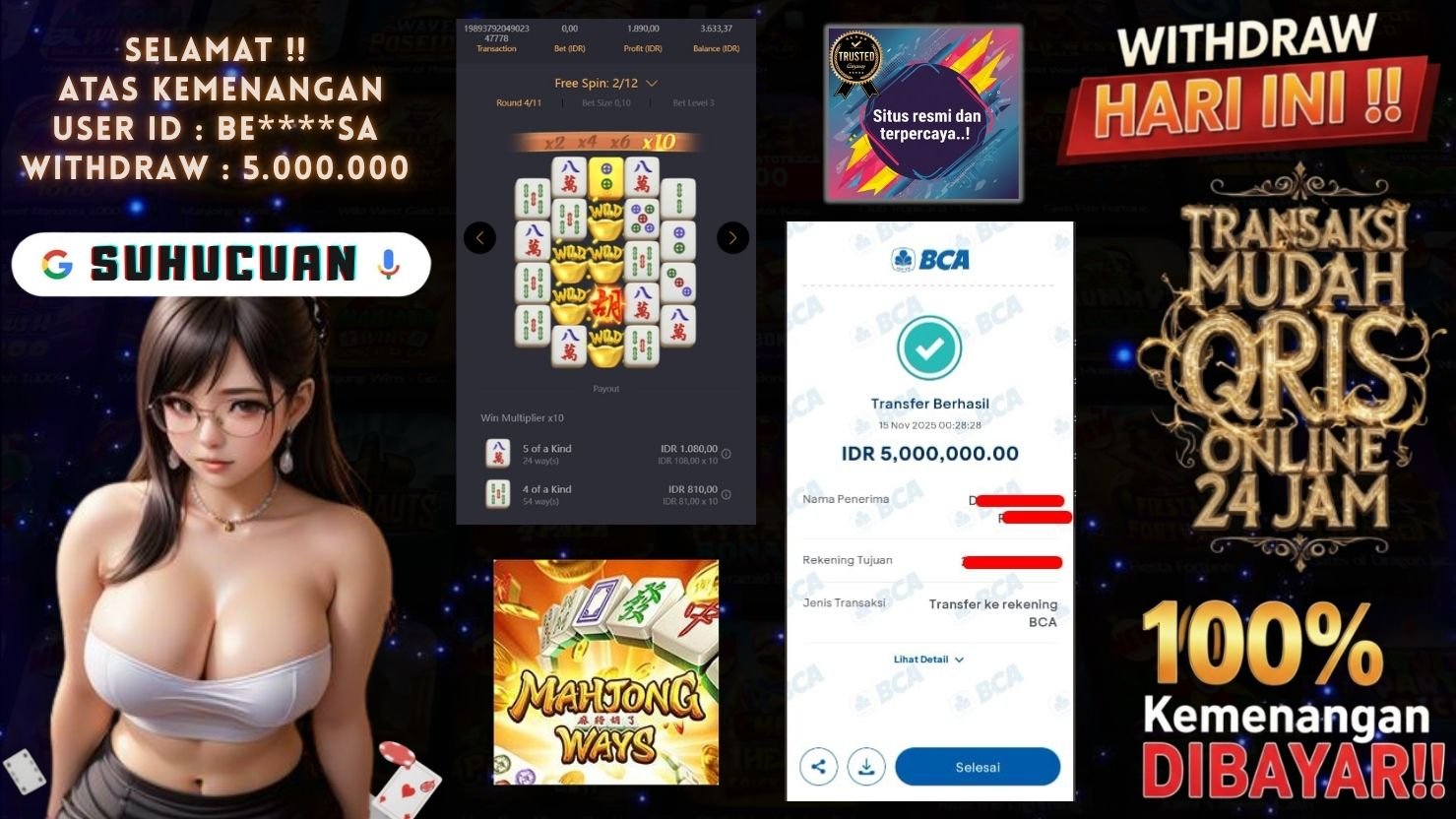 SUHUCUAN JACKPOT SLOT MAHJONG WAYS